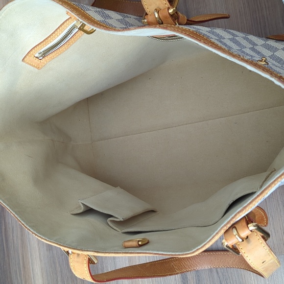 LV Damier Azur Hampstead snap side tote - Picture 3 of 16